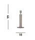 Base Only London Table Lamp Knurled Silver_Line