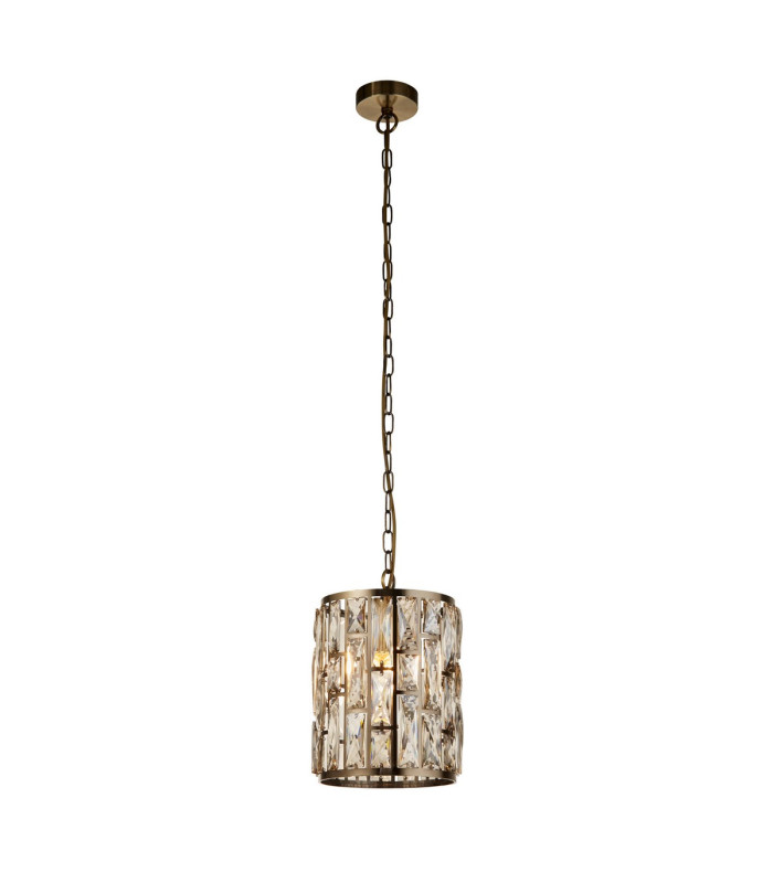Bijou Pendant Antique Brass Champagne Glass_Main