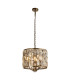 Bijou 3 Light Pendant Antique Brass Champagne Glass_Main