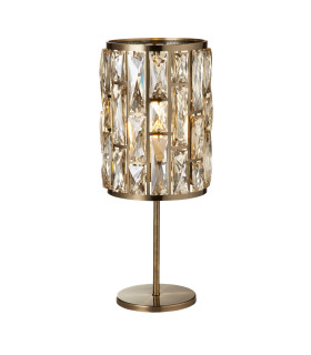 Bijou Table Lamp Antique Brass Champagne Glass_Main