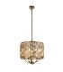 Bijou 5 Light Pendant Antique Brass Champagne Glass_Main