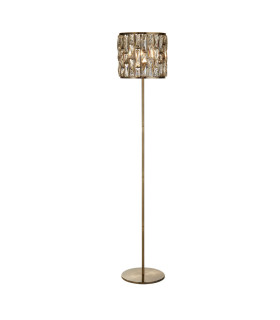 Bijou Floor Lamp Antique Brass Champagne Glass_Main