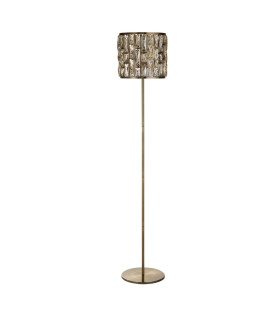Bijou Floor Lamp Antique Brass Champagne Glass_Off