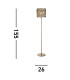 Bijou Floor Lamp Antique Brass Champagne Glass_Line