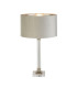 Scarborough Table Lamp Crystal Satin Nickel Grey Velvet_Main