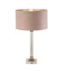 Scarborough Table Lamp Crystal Satin Nickel Pink Velvet_Main