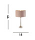 Scarborough Table Lamp Crystal Satin Nickel Pink Velvet_Line