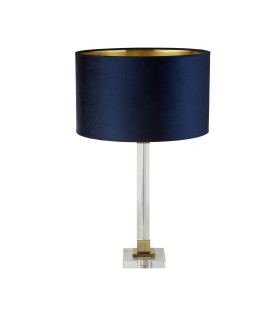 Scarborough Table Lamp Crystal Brass Navy Velvet_Off