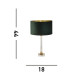 Scarborough Table Lamp Crystal Brass Green Velvet_Line