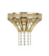 Gemma 2 Light Wall Light Satin Brass Clear Crystal_Main