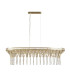 Gemma 8 Light Bar Pendant Satin Brass Clear Crystal_Main
