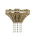 Gemma 2 Light Wall Light Satin Brass Clear Crystal_Off