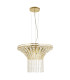 Gemma 8 Light Round Pendant Satin Brass Clear Crystal_Main