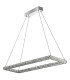 Clover Rectangular Pendant Chrome Clear Glass_Main