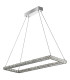 Clover Rectangular Pendant Chrome Clear Glass_Off