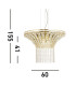 Gemma 8 Light Round Pendant Satin Brass Clear Crystal_Line