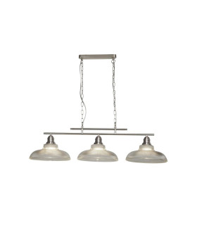 Bistro III 3 Light Bar Pendant Satin Silver Metal_Main