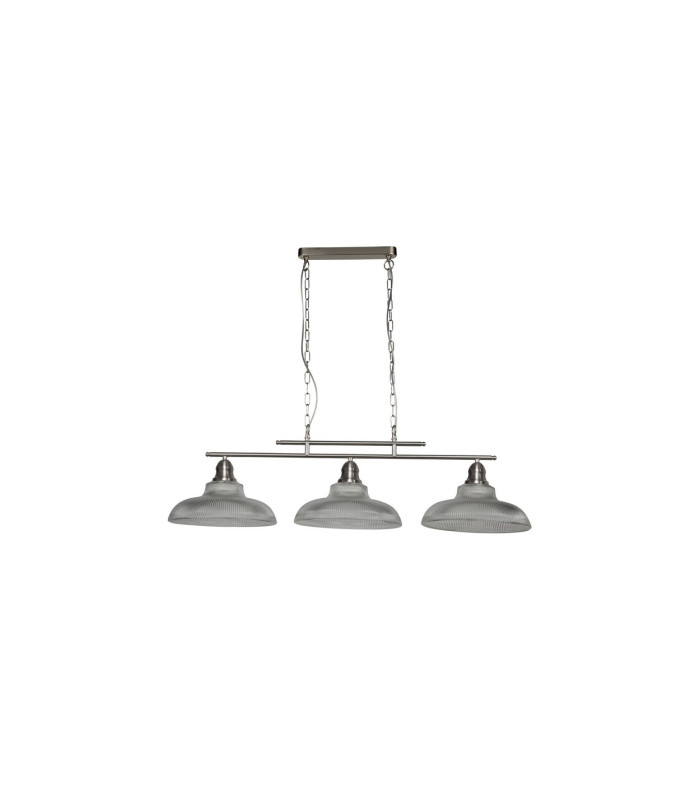 Bistro III 3 Light Bar Pendant Satin Silver Metal_Off