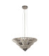 Savannah 8 Light Pendant To Flush Chrome Clear Crystal_Off