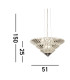 Savannah 8 Light Pendant To Flush Chrome Clear Crystal_Line