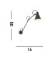 Swing Arm Wall Light Grey Metal_Line