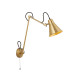 Swing Arm Wall Light Brass Metal_Main