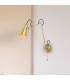 Swing Arm Wall Light Brass Metal_Room