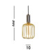 Suspension Cable Antique Brass Gold Braided Cable_Line