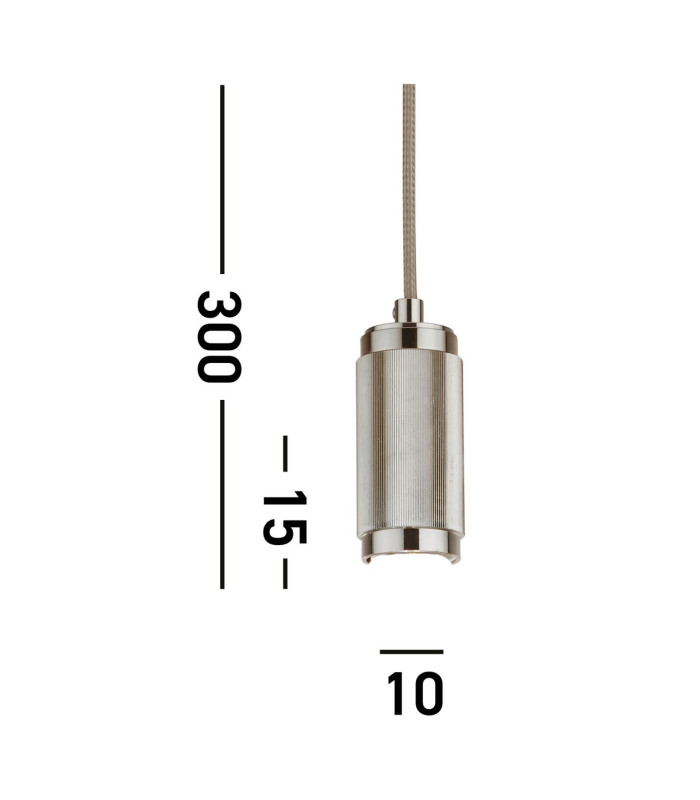 Suspension Cable Satin Silver Grey Braided Cable_Line