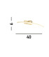 Santorini 50cm Picture Light Satin Brass Polished Metal_Line