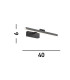 Corfu 40cm Picture Light Black Metal_Line