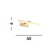 Corfu 40cm Picture Light Satin Brass Metal_Line
