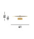 Rhodes 40cm Picture Light Satin Brass Metal_Line