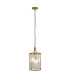 Victoria 2 Light Pendant Antique Brass Clear Crystal_Main