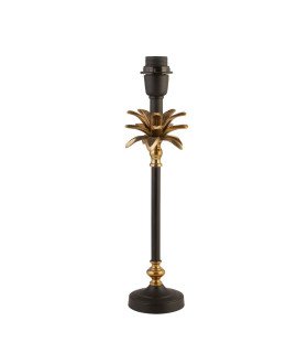 Base Only Palm Table Lamp Satin Brass Black Metal_Main