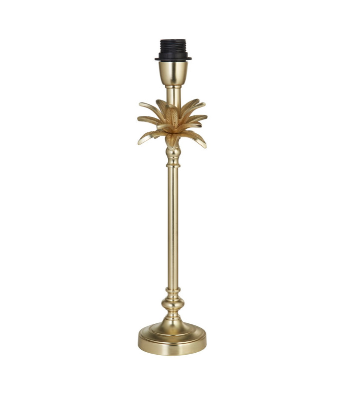 Base Only Palm Table Lamp Satin Brass Metal_Off