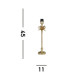 Base Only Palm Table Lamp Satin Brass Metal_Line
