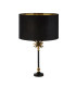 Palm Table Lamp Black Antique Brass MetalBlack Shade_Off