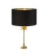 Palm Table Lamp Satin Brass Black Velvet Shade_Main