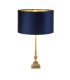Whitby Table Lamp Antique Brass Navy Velvet Shade_Main