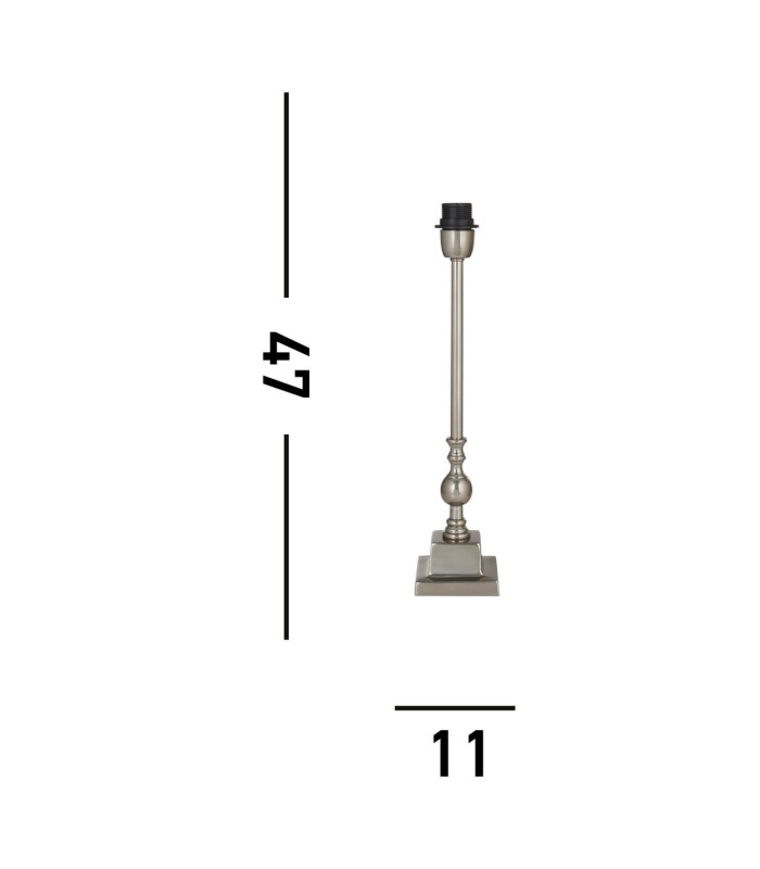 Base Only Whitby Table Lamp Chrome Metal_Line