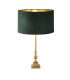 Whitby Table Lamp Antique Brass Green Velvet Shade_Main