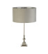 Whitby Table Lamp Chrome Light Grey Velvet Shade_Off