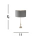 Whitby Table Lamp Chrome Light Grey Velvet Shade_Line