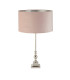 Whitby Table Lamp Chrome Pink Velvet Shade_Off