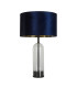 Oxford Table Lamp Glass Black Marble Navy Velvet_Off