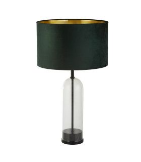 Oxford Table LampGlass Black Marble Green Velvet_Off