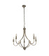 Lodge 5 Light Pendant Satin Silver Metal_Main