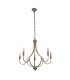 Lodge 5 Light Pendant Satin Silver Metal_Off