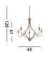 Lodge 5 Light Pendant Satin Silver Metal_Line